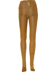 Dolce & Gabbana Mustard Nylon Tights Pantyhose Stockings Socks