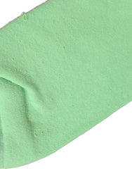 Dolce & Gabbana Green Cotton Ribbed Mid Calf Women Accessory Socks