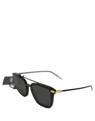Dolce & Gabbana Black DG4327F Double Bridge Square Frame Sunglasses
