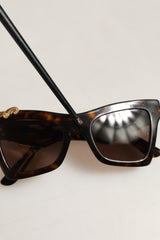 Dolce & Gabbana Brown DG4434 Accent Havana Acetate Frame Sunglasses