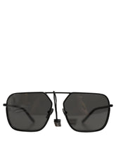 Dolce & Gabbana Black DG2193J Rectangular Metal Frame Eyewear Sunglasses