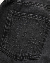 Dolce & Gabbana Dark Gray Cotton WideLeg Oversize Denim Jeans