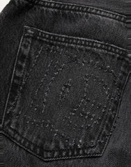 Dolce & Gabbana Dark Gray Cotton WideLeg Oversize Denim Jeans