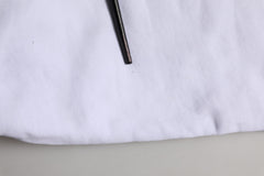 Dolce & Gabbana White Cotton Drawstring Jogger Trouser Pants