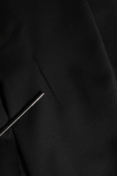 Dolce & Gabbana Black Wool Stretch Formal Dress Trouser
