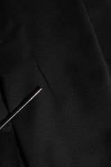 Dolce & Gabbana Black Wool Stretch Formal Dress Trouser