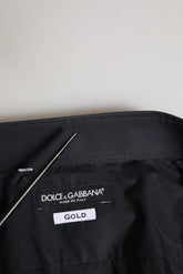 Dolce & Gabbana Black GOLD Long Sleeves Formal Dress Shirt