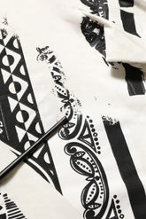 Dolce & Gabbana White Bandana Print Cotton Crew Neck T-shirt