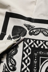Dolce & Gabbana White Bandana Print Cotton CrewNeck T-shirt