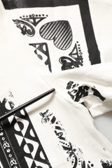 Dolce & Gabbana White Bandana Print Cotton Crew Neck T-shirt