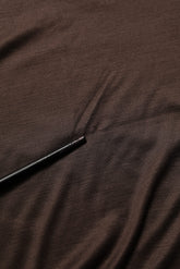Dolce & Gabbana Brown Silk Crew Neck Short Sleeves T-shirt