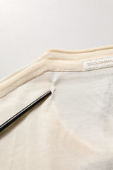 Dolce & Gabbana White Short Sleeve Collared Polo T-shirt