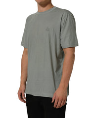 Dolce & Gabbana Green Cotton Short Sleeve Crew Neck T-shirt