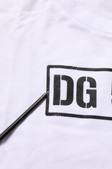 Dolce & Gabbana White DG 58.62 Cotton Crew Neck Men T-shirt