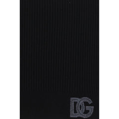Dolce & Gabbana Black Wool Oves Aries Scarf