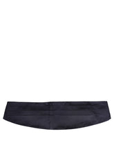 Dolce & Gabbana Dark Blue 100% Silk Belt Waist Cummerbund