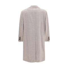 Brunello Cucinelli Beige Wool Oves Aries Coat