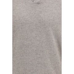 Brunello Cucinelli Gray Cashmere Sweatshirt