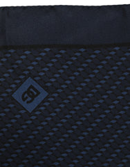 Dolce & Gabbana Dark Blue Silk Pocket Square Foulard Scarf