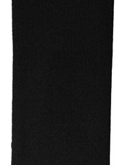 Dolce & Gabbana Men Black Wool Knitted Fringed Foulard Scarf