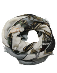 Dolce & Gabbana Men Multicolor King of Hearts Square Foulard Scarf