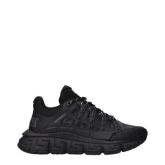Versace Black Fabric Athletic Sneakers