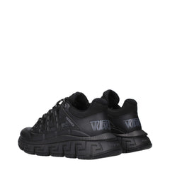 Versace Black Fabric Athletic Sneakers
