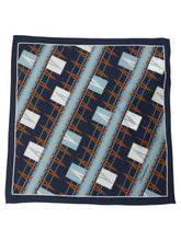 Dolce & Gabbana Navy Blue Abstract Square Pocket Foulard Scarf