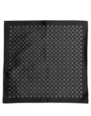 Dolce & Gabbana Black White Patterned Pocket Square Scarf