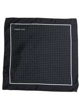 Dolce & Gabbana Blue Silk Polka Dot Handkerchief Pocket Scarf