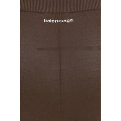 Balenciaga Brown Viscose Leggings