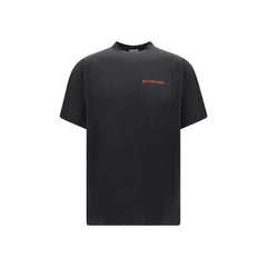 Balenciaga Black Cotton T-Shirt