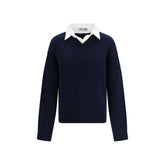 Balenciaga Blue Cotton Sweatshirt