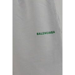 Balenciaga White Cotton Bermuda Shorts