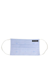Dolce & Gabbana Light Blue DG Monogram Pleat Elastic Ear Strap Face Mask