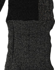 Dolce & Gabbana Multicolor Patchwork Wool Knit Shawl Scarf