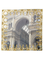 Dolce & Gabbana Multicolor Printed Silk Square Foulard Scarf