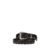 Brunello Cucinelli Brown Calf Leather Bos Taurus Belt