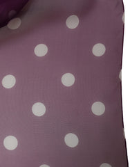 Dolce & Gabbana Purple White Polka Dot Square Foulard Scarf