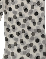 Dolce & Gabbana White Black Polka Dot Shawl Stole Scarf