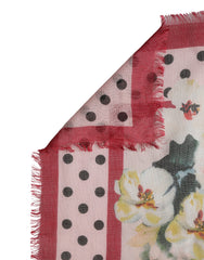 Dolce & Gabbana Multicolor Floral Cashmere Stole Scarf