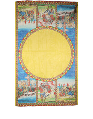 Dolce & Gabbana Multicolor Silk Printed Shawl Stole Scarf