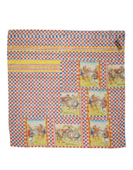Dolce & Gabbana Multicolor Silk Carretto Foulard Scarf