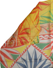 Dolce & Gabbana Multicolor Geometric Square Foulard Scarf