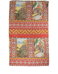 Dolce & Gabbana Multicolor Silk Printed Shawl Stole Scarf