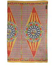 Dolce & Gabbana Multicolor Silk Carretto Print Stole Scarf