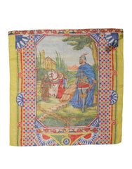 Dolce & Gabbana Multicolor Silk Carretto Foulard Scarf