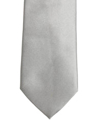 Dolce & Gabbana Gray Satin 100% Silk Adjustable Tied Men Necktie Tie