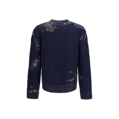 Maison Margiela Blue Cotton Sweatshirt