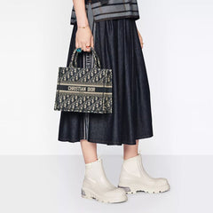 Dior Blue Cotton Tote Bag